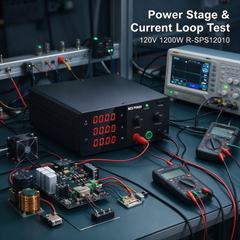 DC Drive Control Module Verification Using a 120V 1200W NICE-POWER R-SPS12010 Bench DC Source