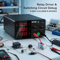 DC Laboratory Power Supply for Circuit Prototyping and Debugging, NICE-POWER R-SPS2003, 200V 3A 600W