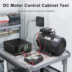 DC Motor Testing with High Power KUAIQU 0-30V 0-30A 900W R-SPS3030S Bench Power Supply with CC CV