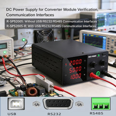 DC Power Supply for Converter Module Verification, NICE-POWER R-SPS2005, 200V 5A 1000W for Bench Testing