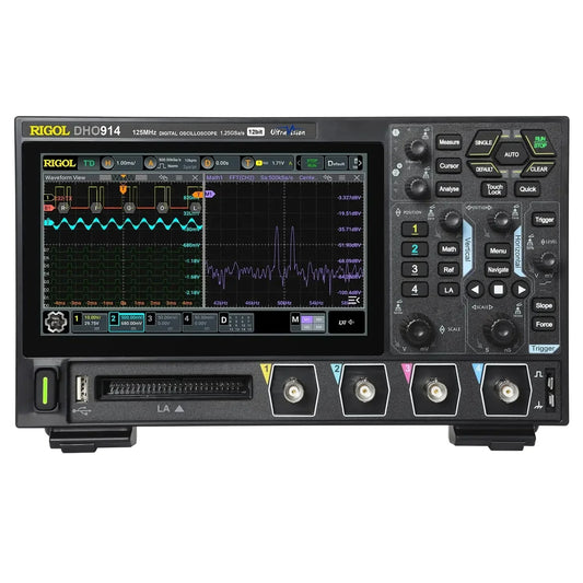 RIGOL DHO914 DHO914S 4Channel 125MHz Digital Oscilloscope 12 Bit 1.25GSa/Sec 50MPts Depth Digital Storage Oscilloscope