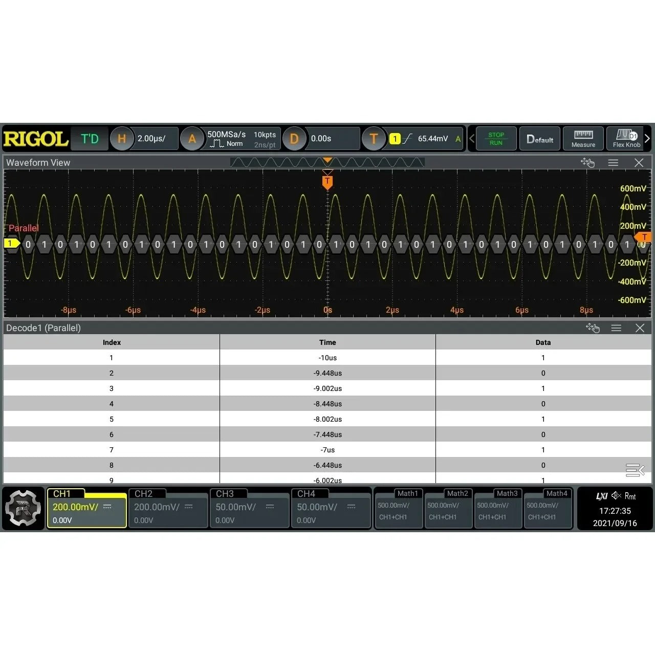 RIGOL Digital Oscilloscope DHO924 DHO924S Storage Oscilloscope Desktop 50Mpts Memory Depth 250MHz Support Type-C power supply