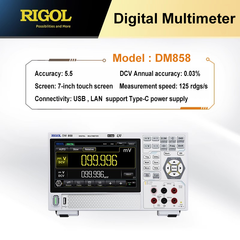 Multímetro digital RIGOL DM858E DN858 Pantalla digital de escritorio Multímetro multipropósito de 5 ½ dígitos Detector profesional Probador automático de multímetro 