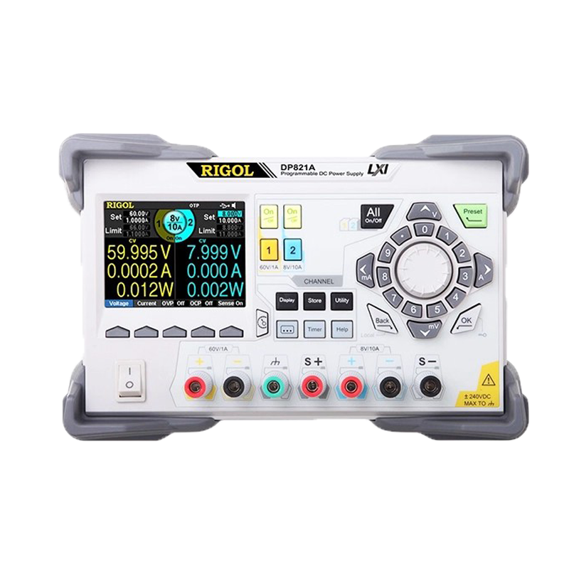 RIGOL DP821 DP821A DC Regulated Power Supply programmable linear 2CH 140W 8V/10A ‖ 60V/1A rich interfaces