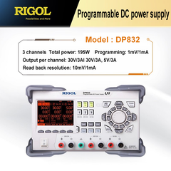 RIGOL DC Power Supply DP832 DP832A Programmable DC power supply 195W 3 channel V/A/W measurement USB LAN RS232 Digital IO opt.