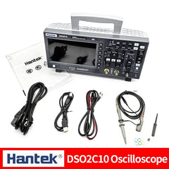 Hantek 2-Channel Digital Oscilloscope DSO2C10 100Mhz 1GS/s 8Mpts FFT 5 Protocol decoder PC based USB Oscilloscope