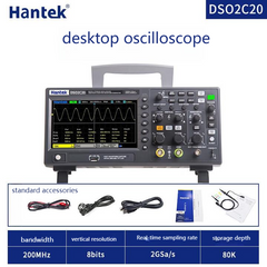 Hantek DSO2C20  Lab Digital Oscillator 200MHZ 2CH 80K USB Portable 2 analog input channels & 1 signal generator output channel