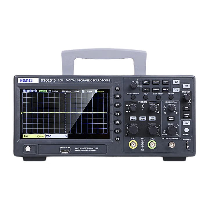 Hantek High Quality Digital Oscilloscope DSO2D10 2 Channels 100mhz Generation Oscilloscope Multimeter Tester for Small-Scale R&D