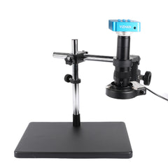 Microscopio digital YIZHAN 4K de 48 MP, cámara HDMI USB, lente de 180X y soporte de brazo cruzado con ajuste completo.