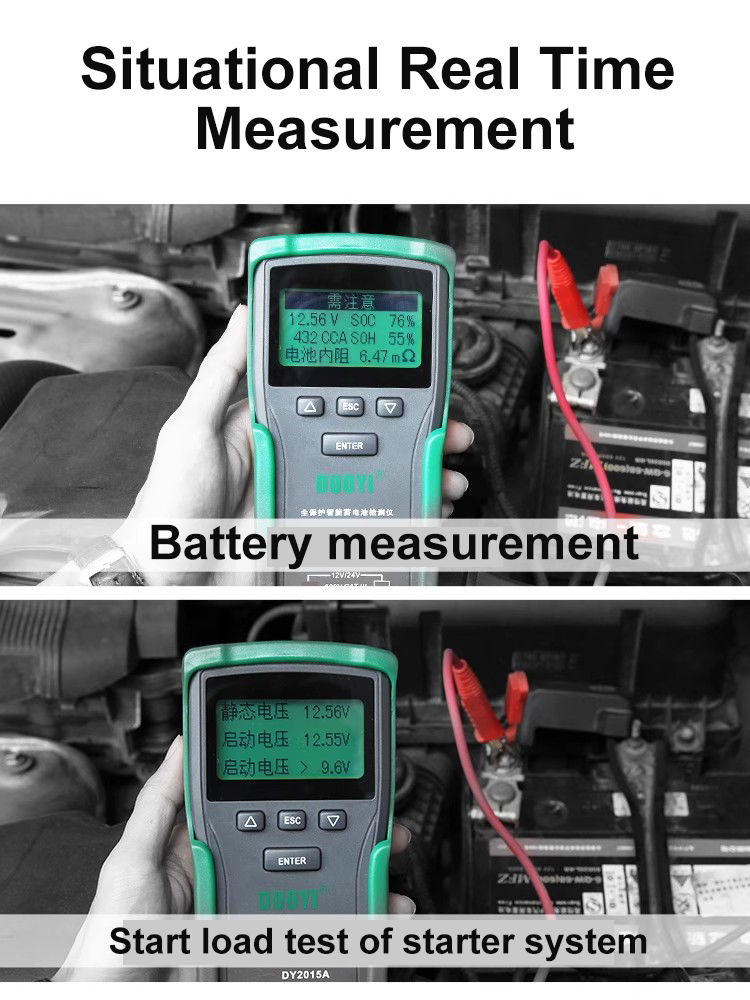 12V 24V Universal Electrical System Tester Automotive battery system tester 100~1700 CCA Charging Cranking Test Tool
