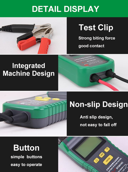 12V 24V Universal Electrical System Tester Automotive battery system tester 100~1700 CCA Charging Cranking Test Tool