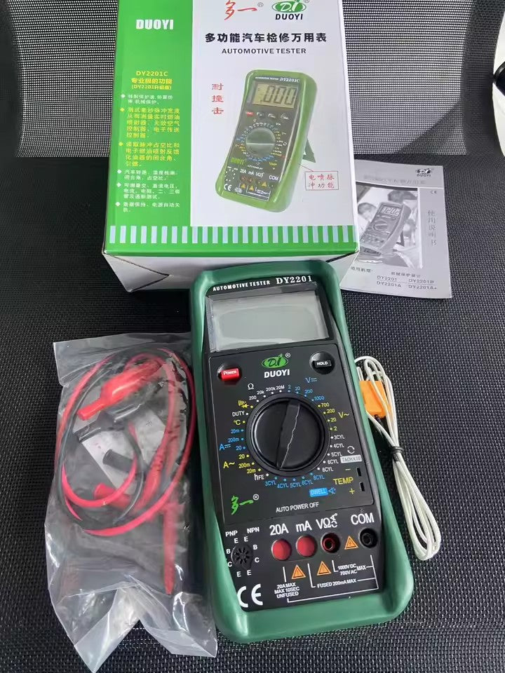 Digital Automotive Multimeter Closing angle 120 ° 360 ° 500~10000RPM 300 ~ 19999 RPM Battery Testing Professional Digital Multimeter