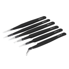 Pinzas de precisión antiestáticas ESD-13 para reparación de dispositivos electrónicos y manualidades