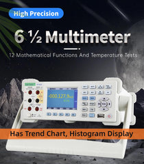 ET3260A Desktop LCD Display Digital Multimeter 6½ Digit Precision Automatic Range Probe Digital Multimeter
