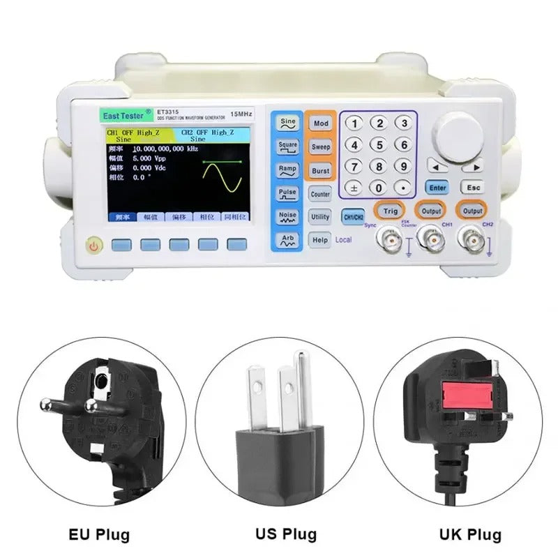 Frequency Generator ET3315 Dual channel function/arbitrary waveform generator Frequency Generator USB Device