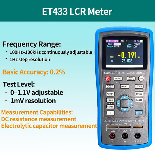 ET433 Inductance/capacitor measurement Universal Lcr Meter circuit Capacitance Inductance Resistance Meter