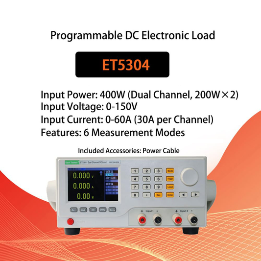 ET5304 Desktop DC Electronic Load Tester flexibly adjust protection functions Insulation Resistance Tester,Dynamic test mode