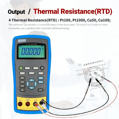 ETX-1810 Handheld Temperature Calibrator large screen display backlight Multifunctional process calibrator Signal Generator Thermal Resistance(RTD)