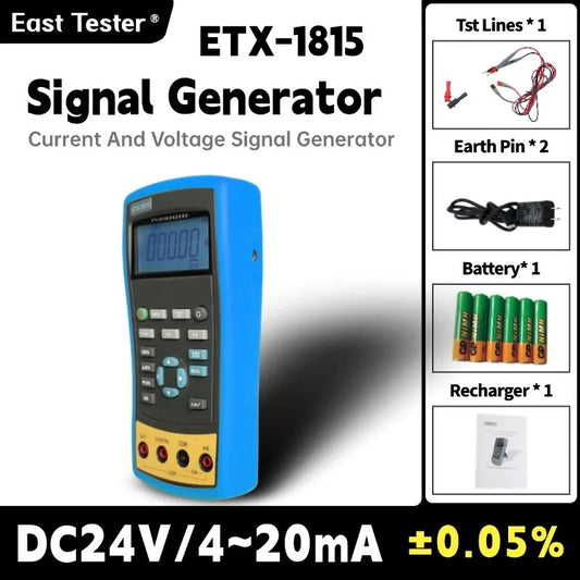 ETX-1815 hand-held Current and Voltage Calibrator adjustable backlight automatic shutdown DC AC powersupply for process control testing