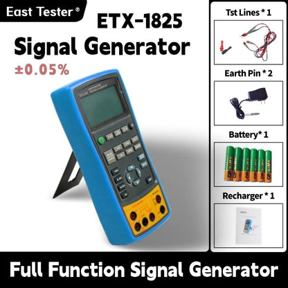 ETX-1825 Multi functional process calibrator with 0.05 Accuracy IP67 strong protection for Transmitters Current Loops, and PL