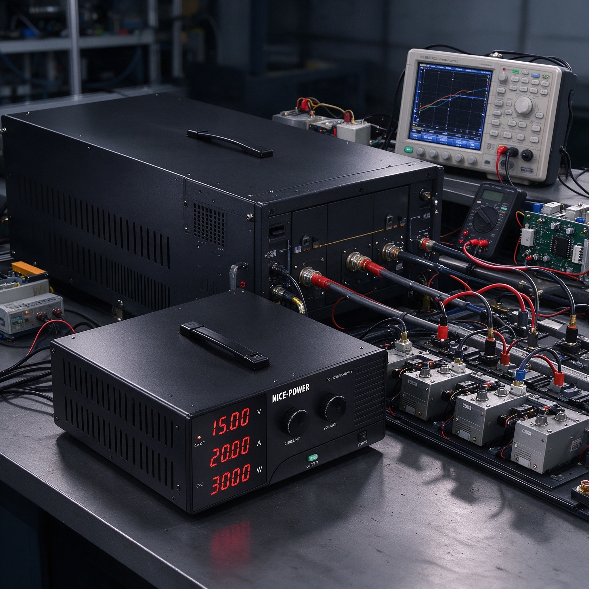 Electronic Load System Integration with Adjustable DC Power Source R-SPS10020 20A 100V 2000W
