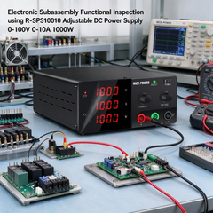 Electronic Subassembly Functional Inspection using R-SPS10010 Adjustable DC Power Supply 0-100V 0-10A 1000W
