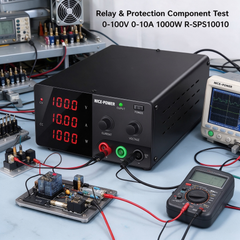 Electronic Subassembly Functional Inspection using R-SPS10010 Adjustable DC Power Supply 0-100V 0-10A 1000W