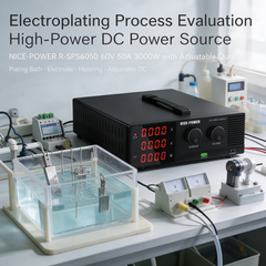 Electroplating Process Evaluation High-Power DC Power Source NICE-POWER R-SPS6050 60V 50A 3000W with Adjustable Output