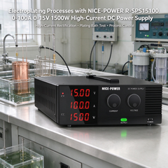Electroplating Processes with NICE-POWER R-SPS15100 0-100A 0-15V 1500W High-Current DC Power Supply