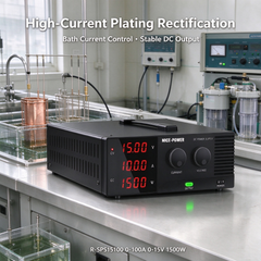 Electroplating Processes with NICE-POWER R-SPS15100 0-100A 0-15V 1500W High-Current DC Power Supply