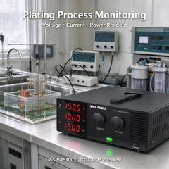 Electroplating Processes with NICE-POWER R-SPS15100 0-100A 0-15V 1500W High-Current DC Power Supply