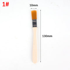 Cepillo amarillo extra pequeño n.° 1 (10 unidades) - Alta calidad para el cuidado de la belleza del automóvil y la restauración de reliquias culturales