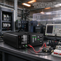 For Industrial Equipment Testing, 300V 10A 3000W KUAIQU R-SPS30010S High Power DC Bench Supply and DC Power Source