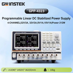 Alimentation CC programmable GWinstek GPP-4323 Linéaire 4 canaux (32 V/3 A, 32 V/3 A, 5 V/1 A, 15 V/1 A) Fonction mémoire OCP OVP OTP