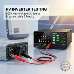 KUAIQU SPPS-D10001-232 - Fuente de alimentación de CC de alto voltaje de 1000 V y 1 A con pantalla a todo color y ajustes preestablecidos de memoria para pruebas de laboratorio y de envejecimiento