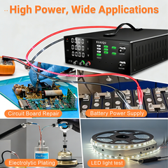 KUAIQU R-SPS30010S 300V 10A 3000W High Power Lab Power Supply, Industrial Standard, RS232 for Industrial R&D Lab