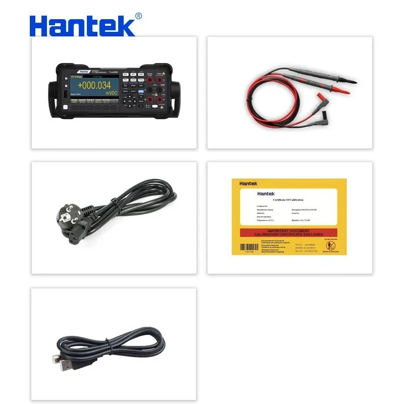 hantek HDM3055 5 1/2 digital multimeter current range 10A 1 μ V high resolution; 30 kS/s high-speed acquisition USB/232/485 PC