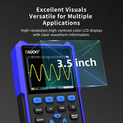 Handheld Dual-channel oscilloscope 100MHz Bandwidth 1-channel signal source 1GS/s sampling rate 8k Storage Depth