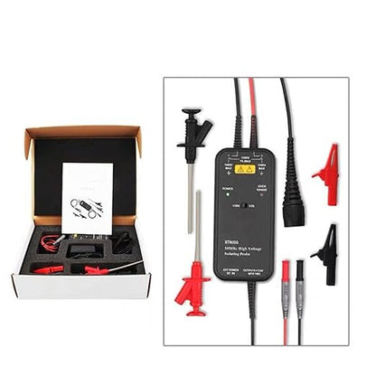 Hantek HT8050 High Voltage Differential Probe Isolation Probe 50MHZ Bandwidth LED Indicator Accessory Tools  US Plug 100-240V