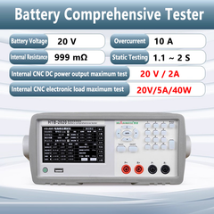 Probador integral de baterías 20V/2A 60V/5A 999mΩ instrumento de medición estática de la resistencia interna de la batería 