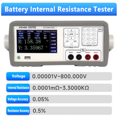 Probador de resistencia interna de baterías 800V 400V 3.3KΩ Prueba de alta velocidad HANDLER USB 232 485 Pantalla LCD a color de 4.3 pulgadas carga y descarga 