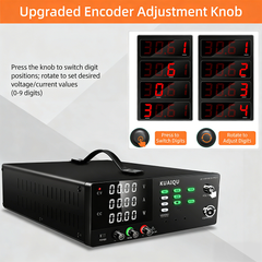 KUAIQU R-SPS30010S 300V 10A 3000W High Power Lab Power Supply, Industrial Standard, RS232 for Industrial R&D Lab