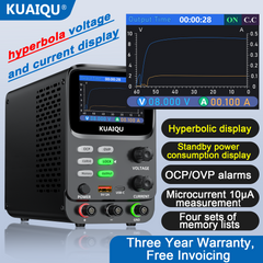 KUAIQU SPPS-K605 60V 5A Precision DC Power Supply, Dual Curve Display, Output Switch for Electronic Repair