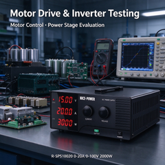High-Power Adjustable DC Power Supply R-SPS10020 0-20A 0-100V 2000W for Power Electronics Prototyping