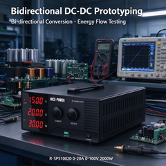 High-Power Adjustable DC Power Supply R-SPS10020 0-20A 0-100V 2000W for Power Electronics Prototyping