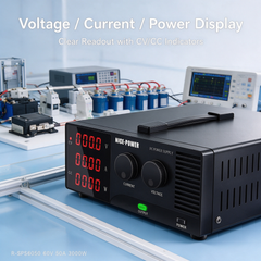 High-Power DC-DC Converter Testing Power Supply NICE-POWER R-SPS6050 60V 50A 3000W with CV/CC Indicators