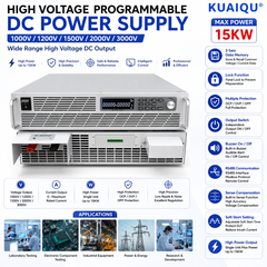 0-1000V 0-1.8A Programmable High-Voltage DC Power Supply, Adjustable DC Source with OCP OVP OPP Protection, RS485 & Remote Sense