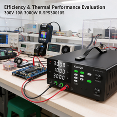 High Power DC-DC Converter Evaluation with KUAIQU R-SPS30010S 0-300V 0-10A 3000W DC Supply and Bench Supply