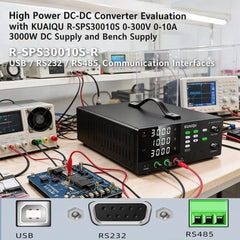 High Power DC-DC Converter Evaluation with KUAIQU R-SPS30010S 0-300V 0-10A 3000W DC Supply and Bench Supply