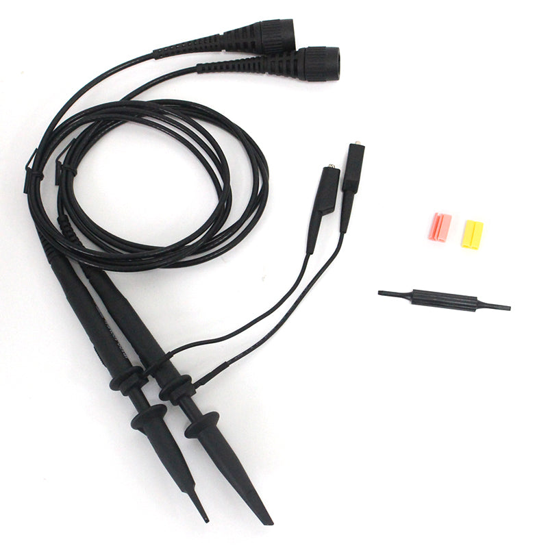 IP100 Upgraded Oscilloscope Clip Probes 100MHz Fully Insulated BNC End Probe with Accessories 1X 10X High-Impedance Passive Oscilloscope Probe